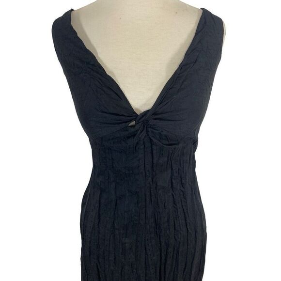 Keren Naftali 1 XS S 4 Black Dress Bodycon Evening Elegant Crinkle Packable - Picture 6 of 13